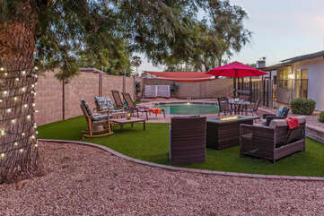 A backyard paradise. All that's missing is YOU!
