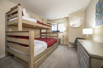 Secondary Bedroom w/ Twin over Queen Bunk Bed