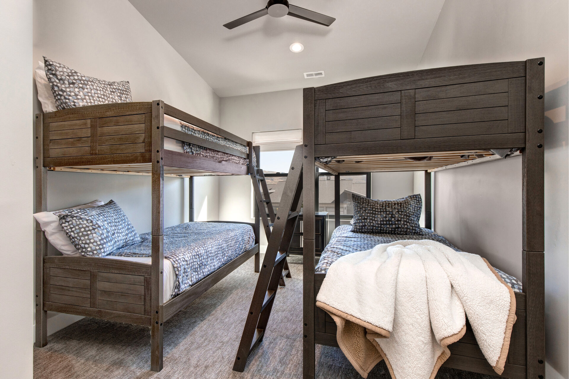 Upper Level Bedroom 4 - Two Sets of Twin over Twin Bunk Beds