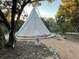 Front view of Tipi at daytime