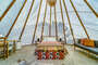 A sanctuary of serenity beneath the canvas of our tipi.