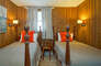 It has 2 single twin beds in this room.