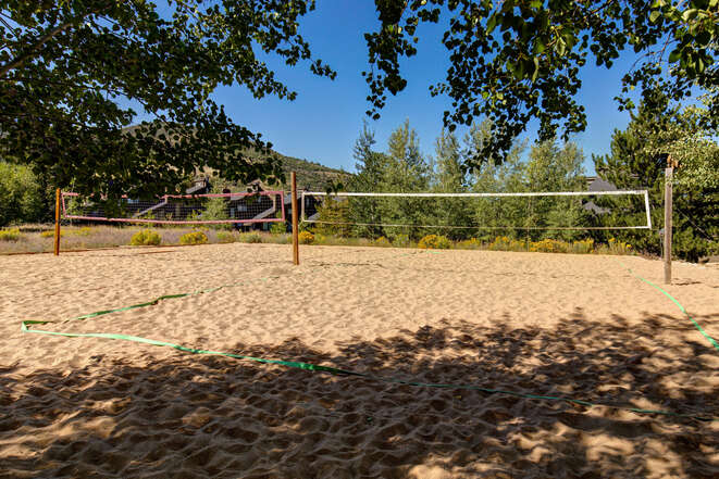 Red Pine Clubhouse and Amenities with an outdoor heated pool and hot tub, indoor hot tub, sand volleyball courts, and dry sauna.