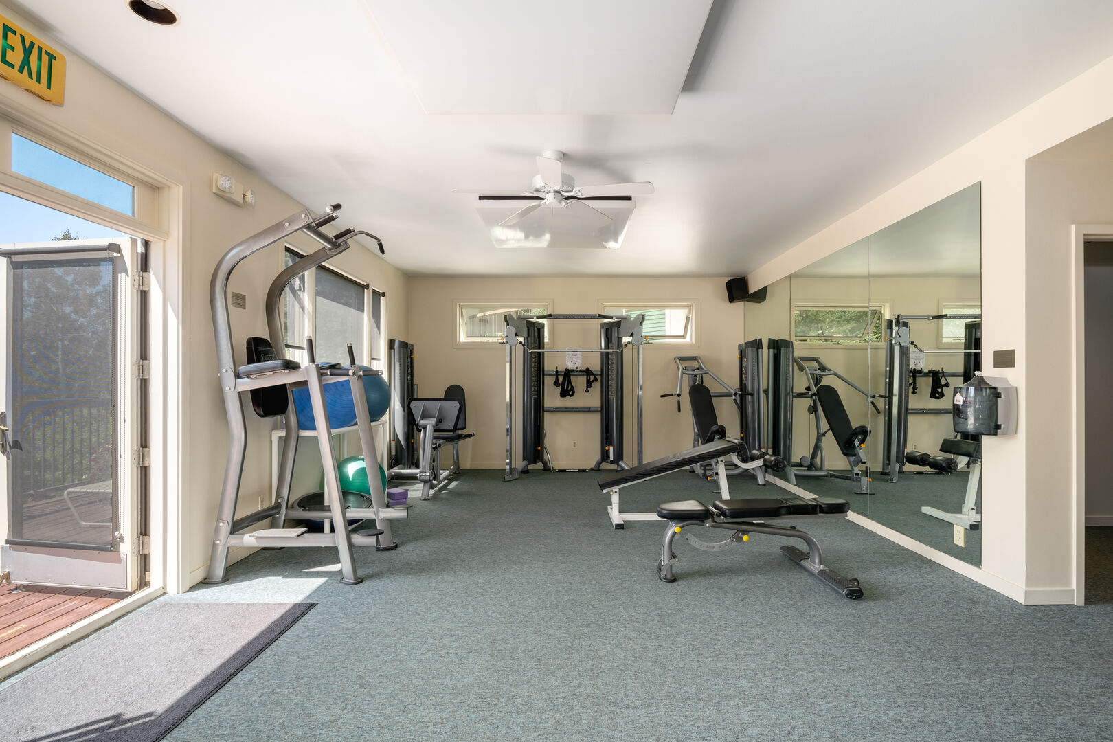 Amenities of the community include a gym