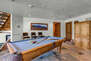 Game Room with billiards table and hot tub patio access