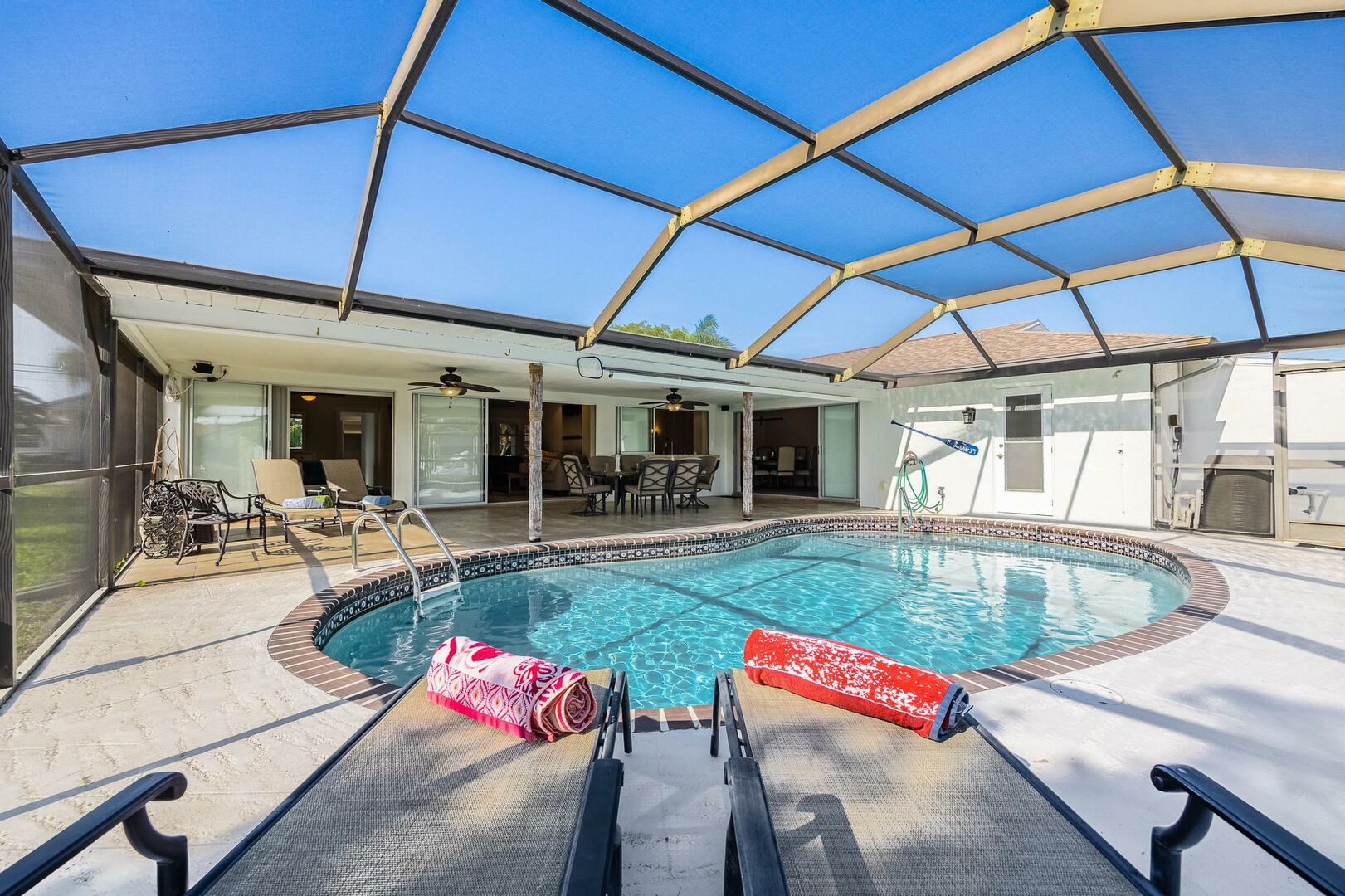 Private heated pool vacation rental
