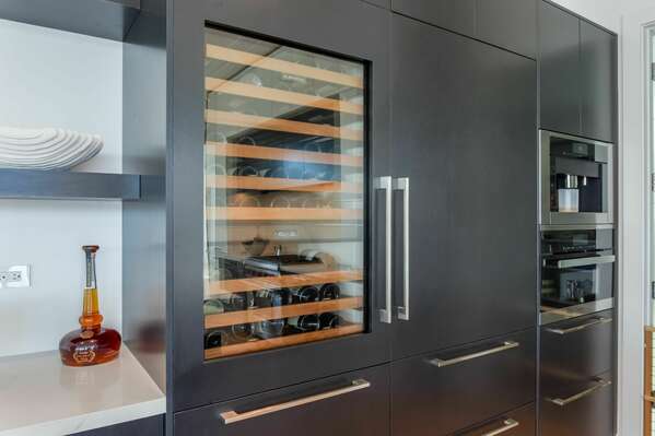 Wine fridge awaits, all modern equipment throughout in this home