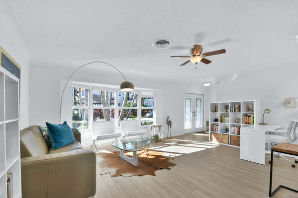 Open plan, bright and airy interior