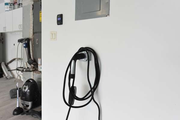 Electric charger in the garage