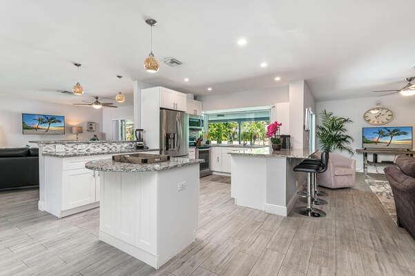 High quality furnishings and fittings throughout this modern kitchen