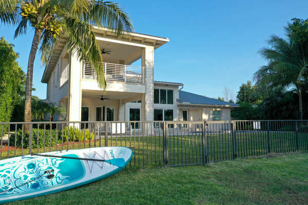 2 stand up paddle boards available for guest use