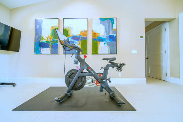 Peloton bike available for guest usage