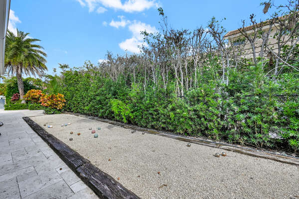 Petanque/ Bocce Ball court available to use