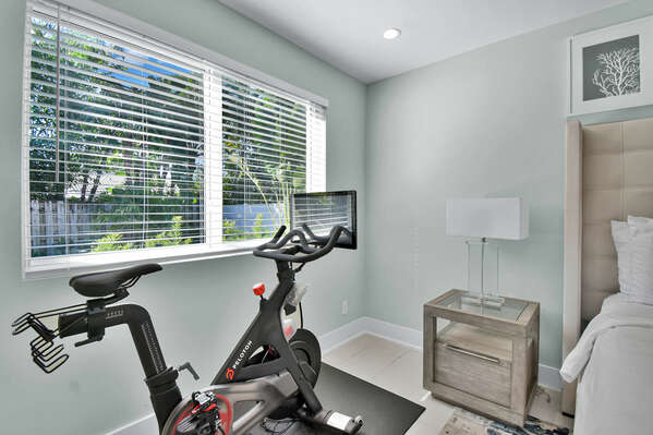 This home is equipped with a Peloton for guest usage.