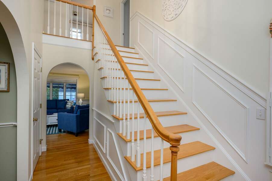 Stairs to main level - 6 Harvest Hollow Drive Harwichport Cape Cod
