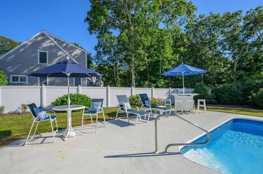 Pool and seating - 6 Harvest Hollow Drive Harwichport Cape Cod
