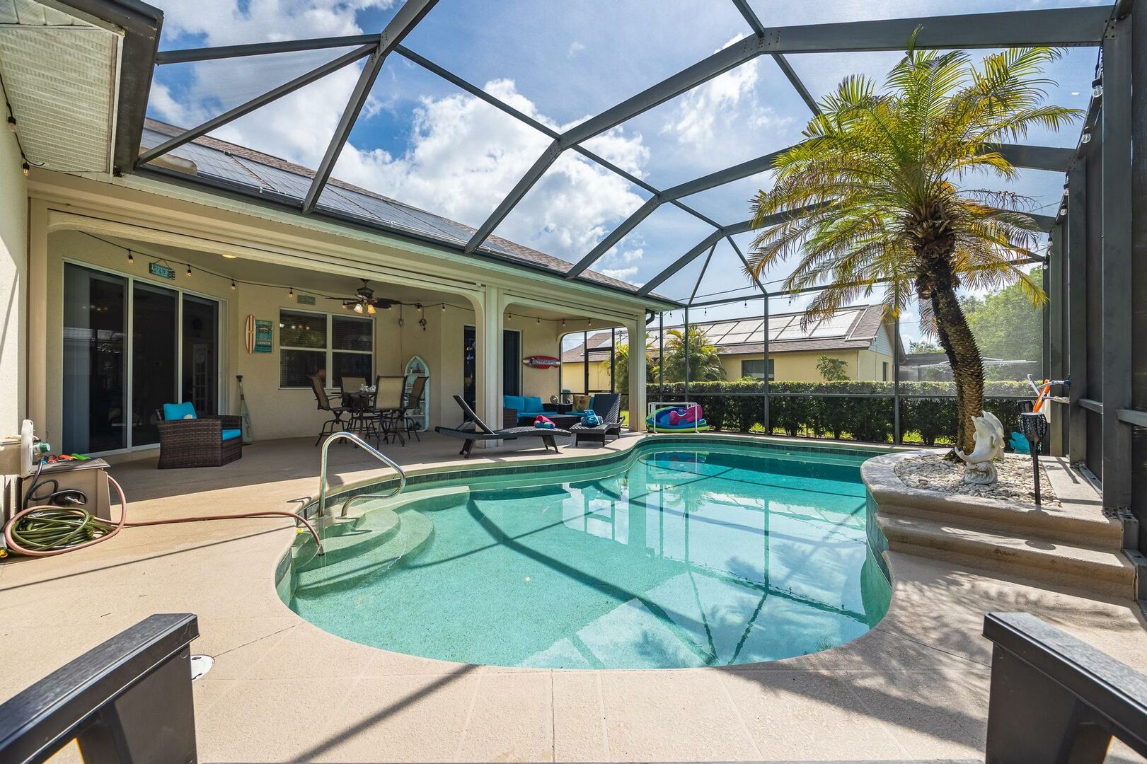 Vacation rental with heated pool and southern exposure