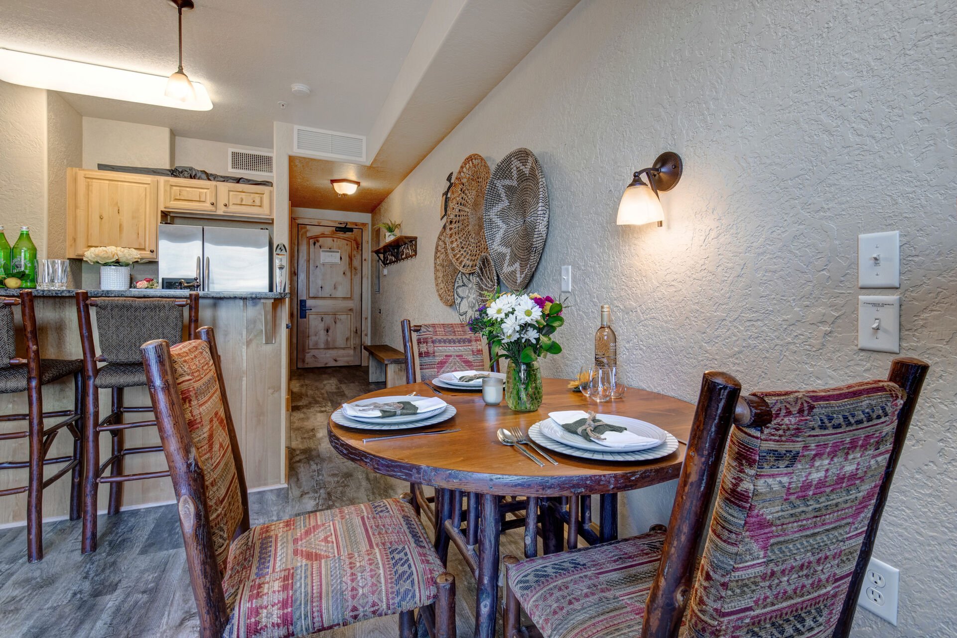 Dining Area with seating for three