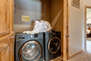 Upper Level Full-Sized Washer and Dryer Closet