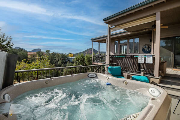 Relax and Enjoy the Views in the Hot Tub!