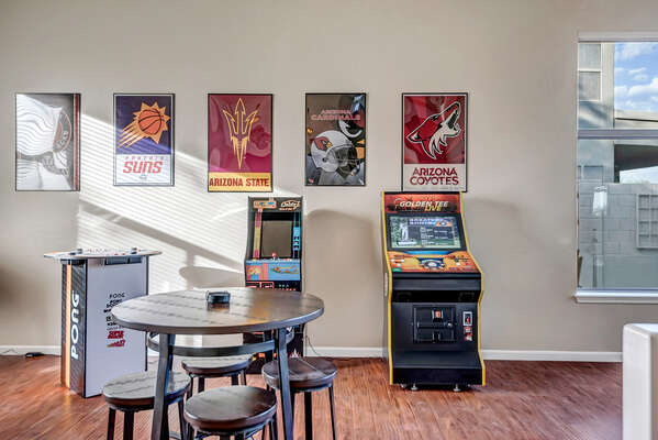 Video games in the front room that are super fun sports theme!