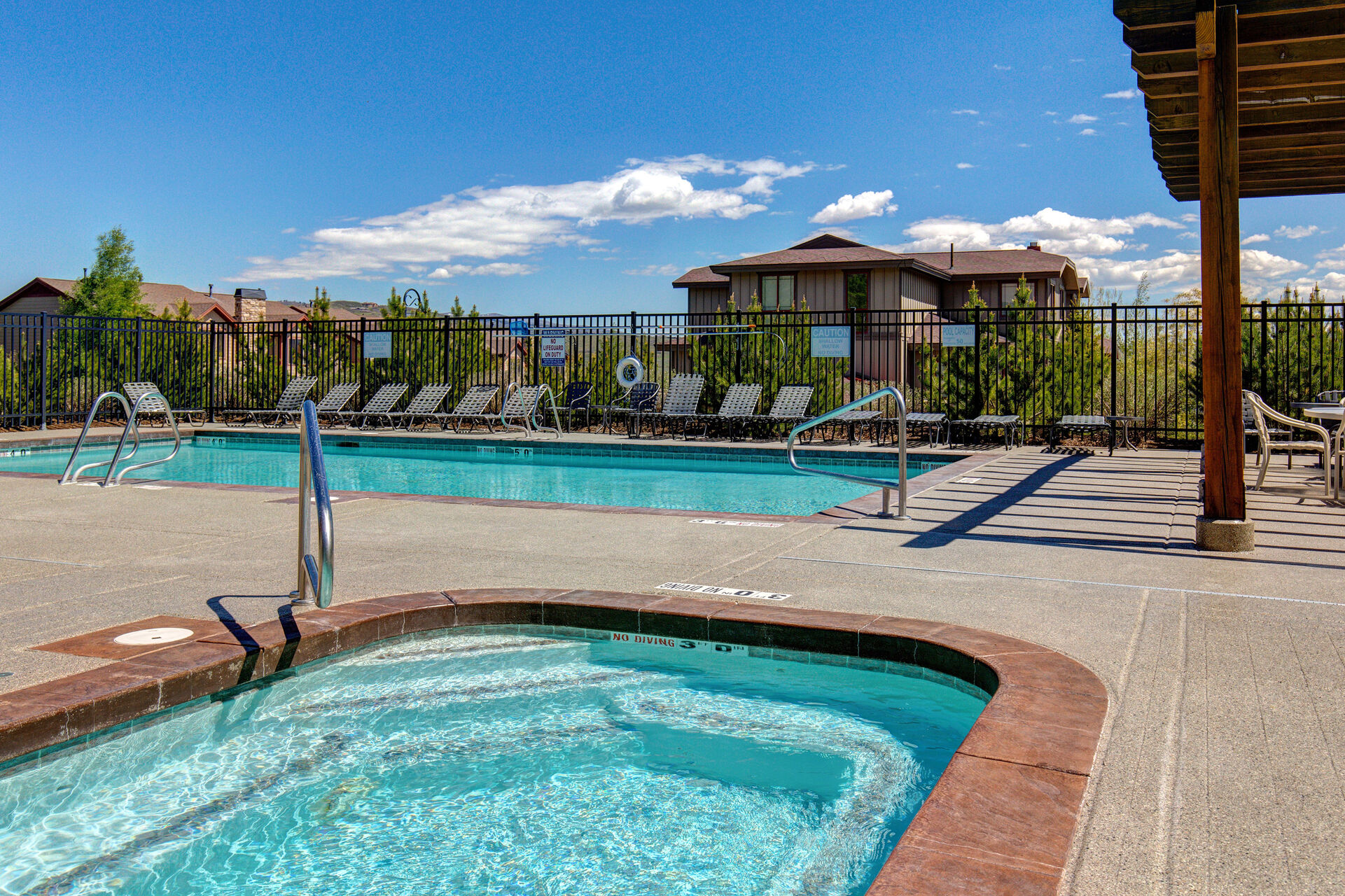 Communal Hot Tub Open Year Round. Pool is Seasonal