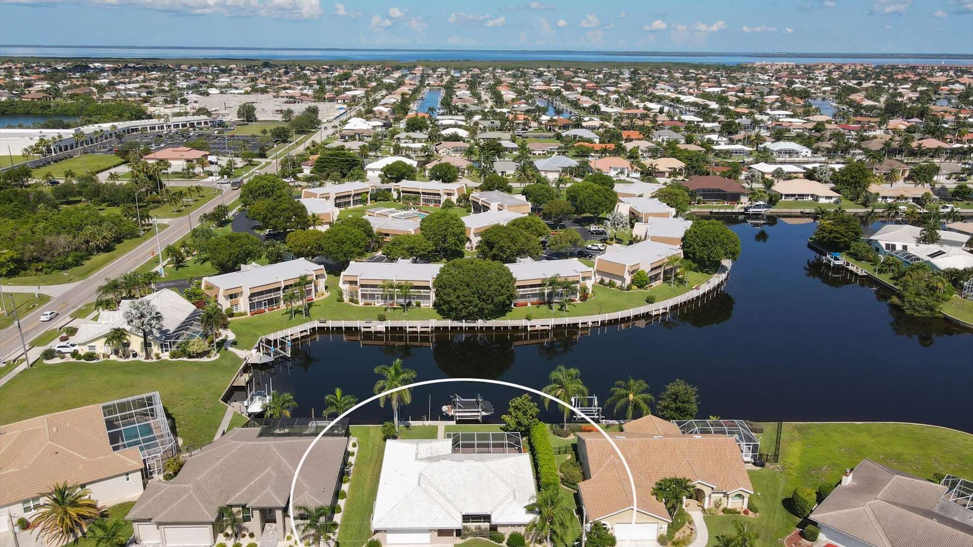 Gorgeous Punta Gorda Isles home on a canal leading to Charlotte Harbor