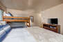 Bedroom 3 with queen bed, twin over twin bunkbed, 32