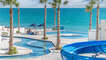 The lazy river and water slide are part of the fun at Encantame Towers.