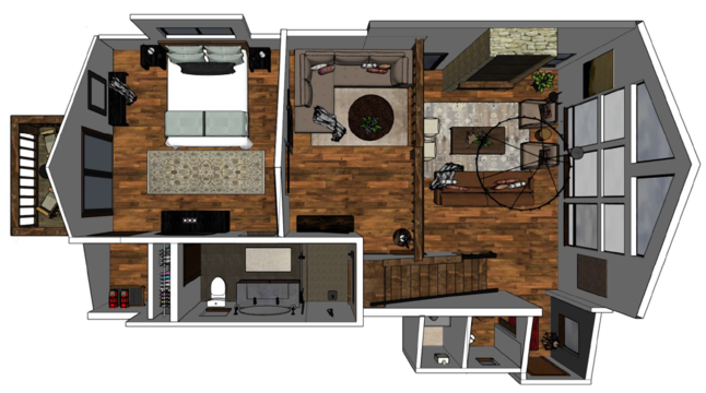 Upstairs Cabin Layout