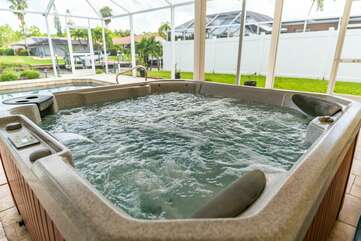 vacation rental with hot tub