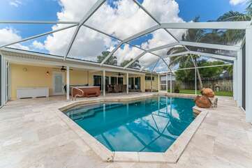 3 bedroom vacation home with heated saltwater pool