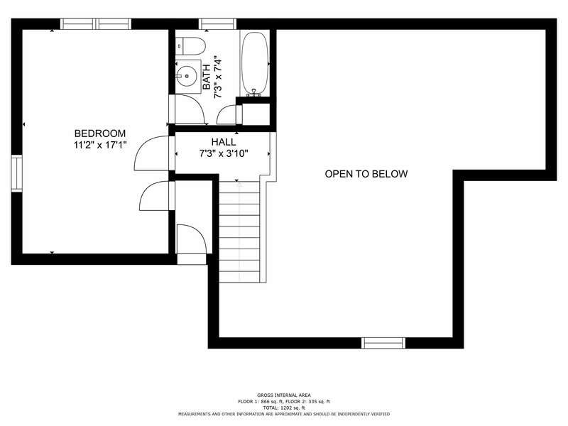 Second floor plan - 1325 Bridge Road Eastham Cape Cod - Turtle Dreams - NEVR