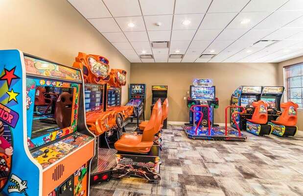 Arcade at clubhouse