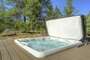The inset hot tub