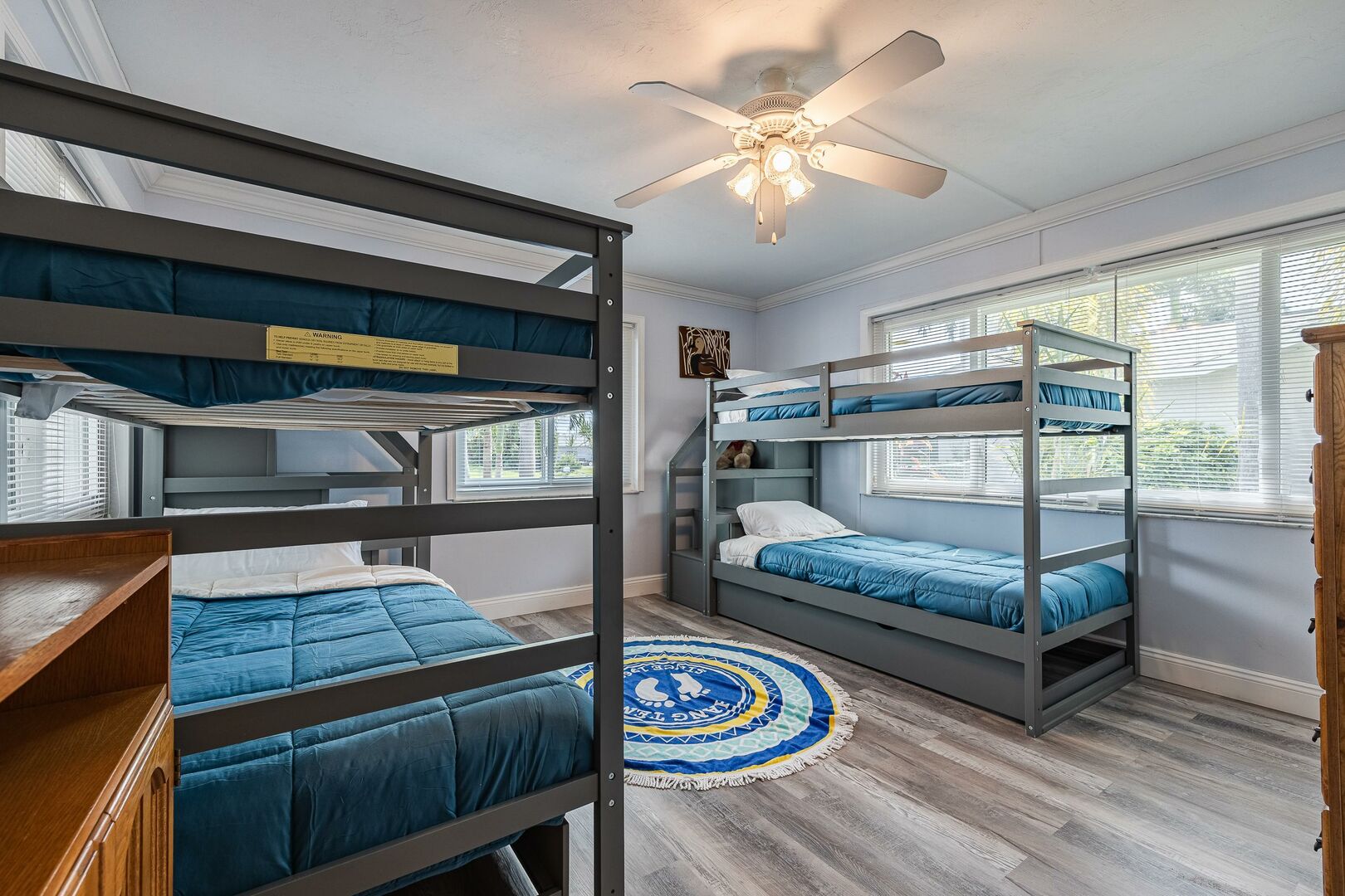 guest bedroom with bunk beds