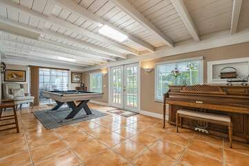 vacation rental with piano