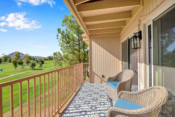 Enjoy the Golf Course Views From the Balcony!