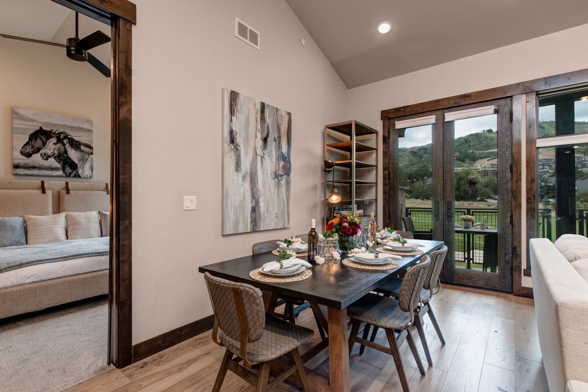 Dining Area with Balcony Access