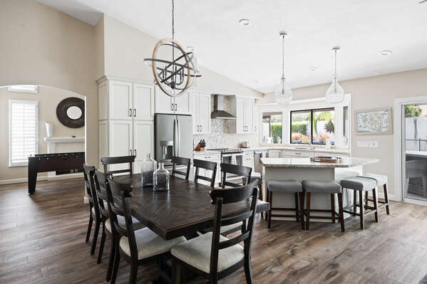 Fully Equipped  Kitchen w/ Seating for 9+ Guests