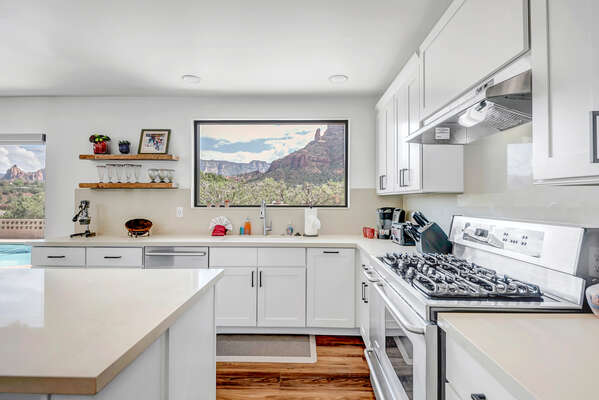 Enjoy the Red Rocks Even from the Kitchen Sink!