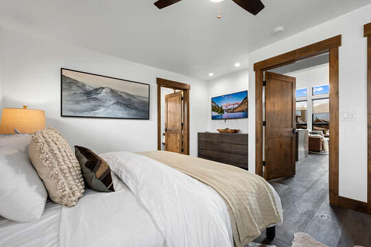 Main Level Master Bedroom with Private Attached Bathroom