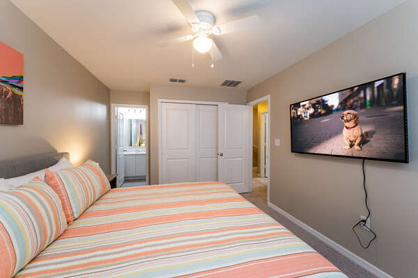 Bedroom 1-Master Suite with a king bed and TV