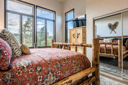 Master Bedroom #1 - King Bed- Flat Screen TV-  En-suite Bathroom- Golf Greens and Mountain View