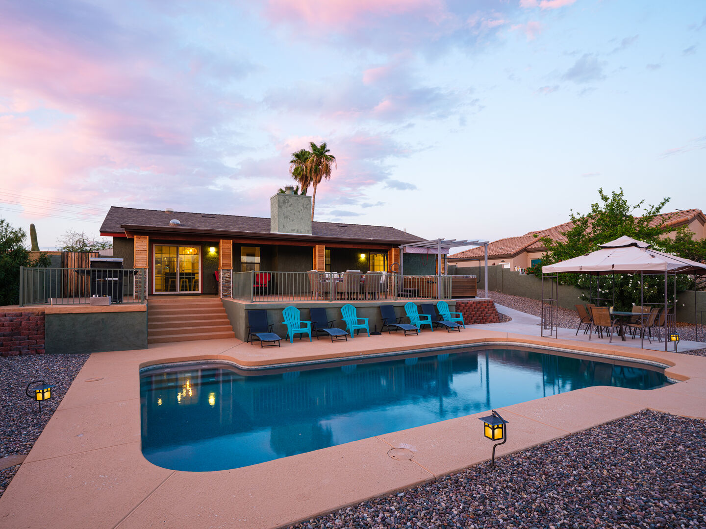 Your family can enjoy the convenience of this private pool while beating the Arizona heat.