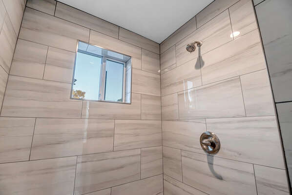 Private Casita- Full Bathroom with Dual Sinks and Walk-in Shower