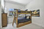 third bedroom sleeps up to six with double bunk bed plus trundle