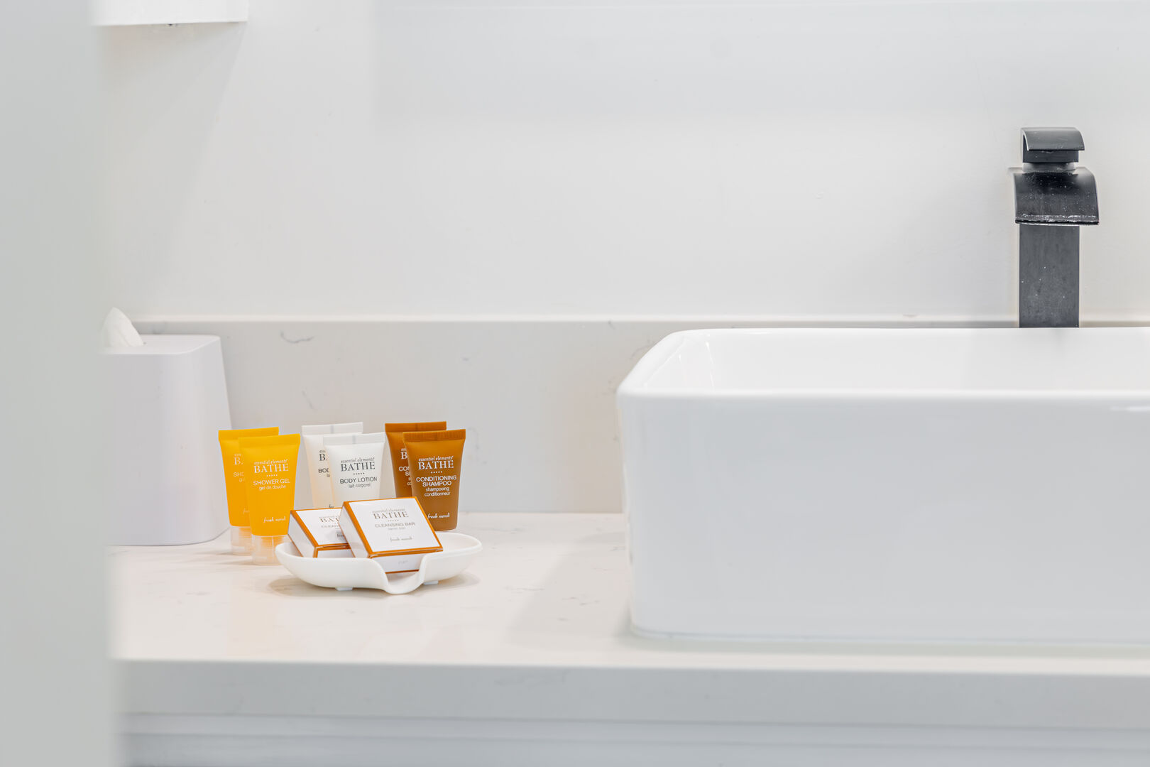 Bathroom startup amenities