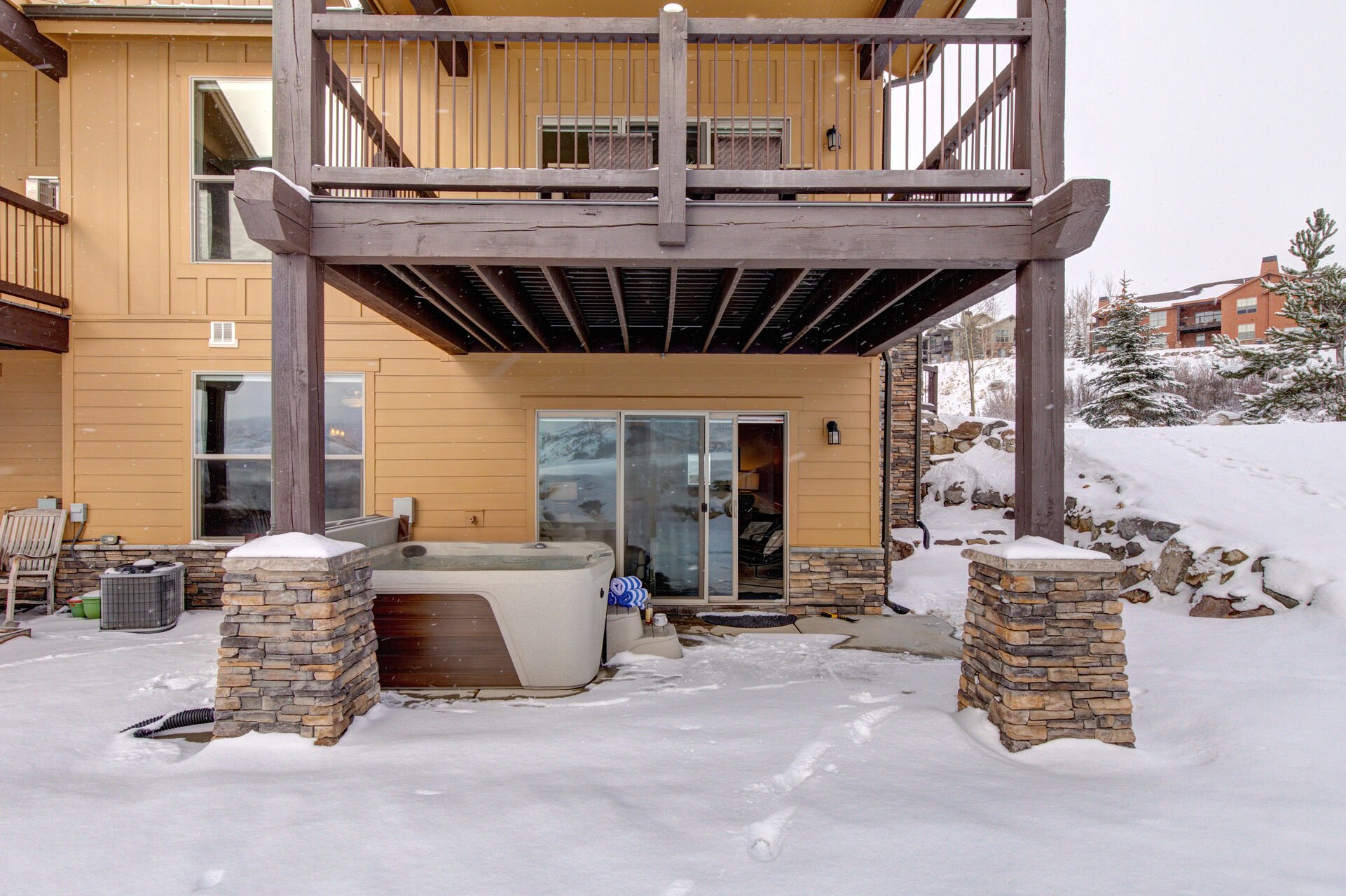 Lower Level Patio with Hot Tub
