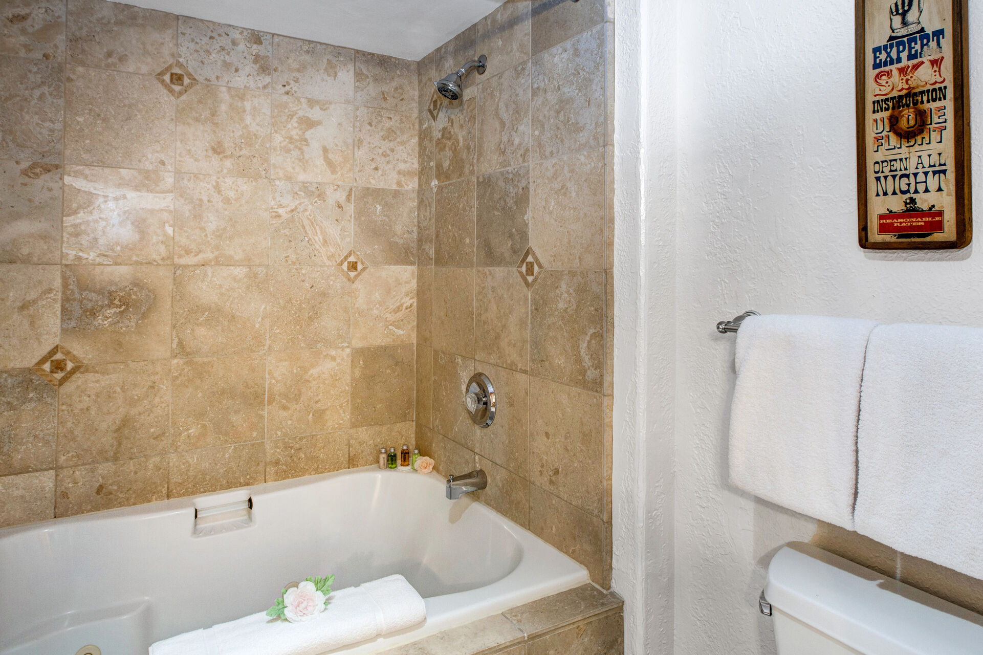 Master Bathroom with jetted tub/shower combo